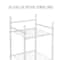 Honey Can Do White 6-Tier Bathroom Storage Shelving Unit